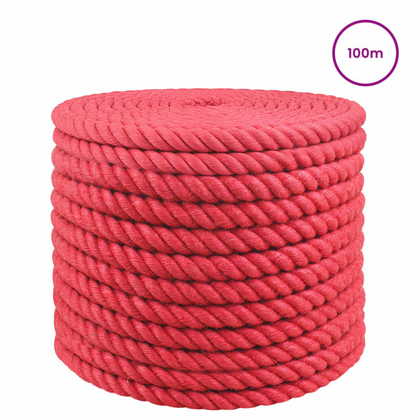 Juuttinaru 20 mm Punainen 100% Tossa juutti