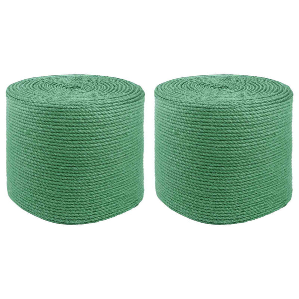 2 kpl 2 mm Vihreä 100% Tossa juutti