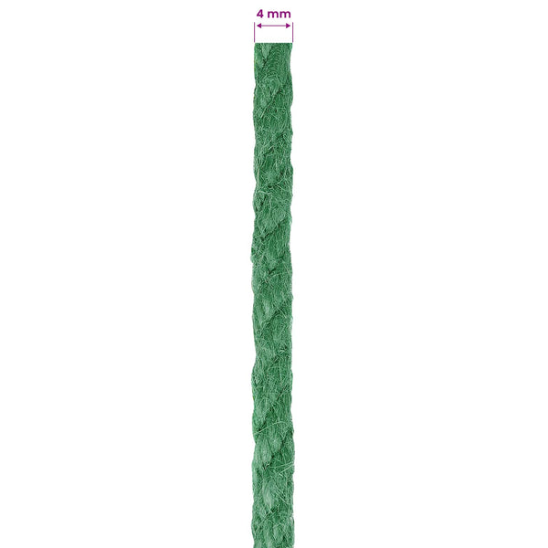 4 mm Vihreä 100% Tossa juutti