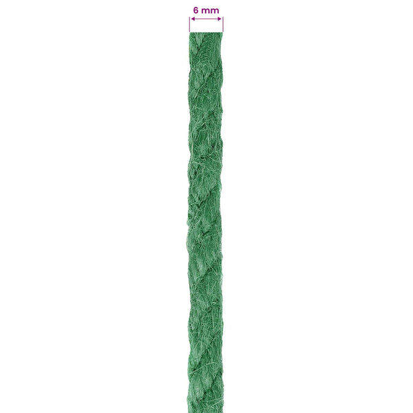 Juuttinaru 6 mm Vihreä 100% Tossa juutti