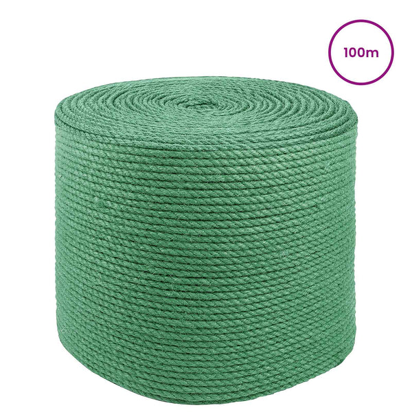 Juuttinaru 6 mm Vihreä 100% Tossa juutti