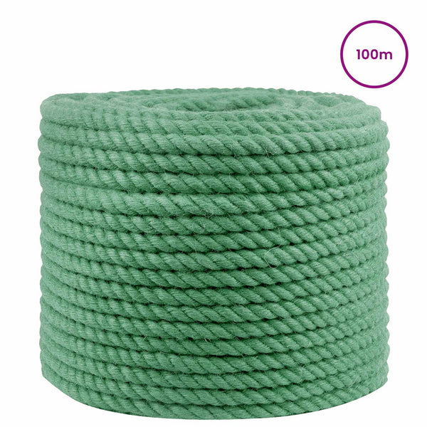 Juuttinaru 10 mm Vihreä 100% Tossa juutti