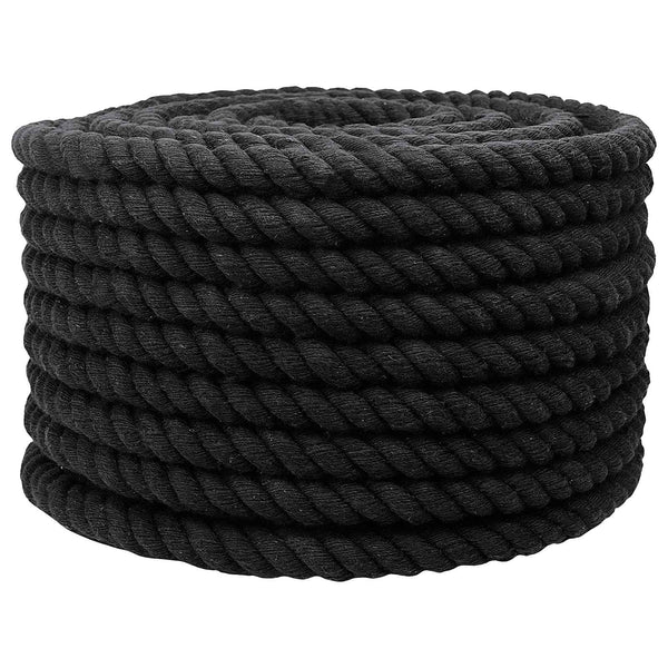 Puuvillaköysi 24 mm 25 m Musta 100% Puuvillaa