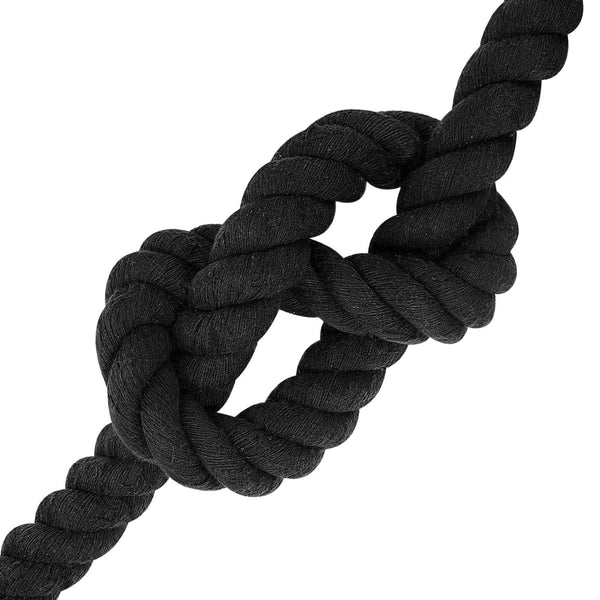 Puuvillaköysi 36 mm 10 m Musta 100% Puuvillaa