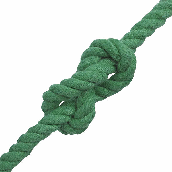 Puuvillaköysi 12 mm 25 m Vihreä 100% Puuvillaa