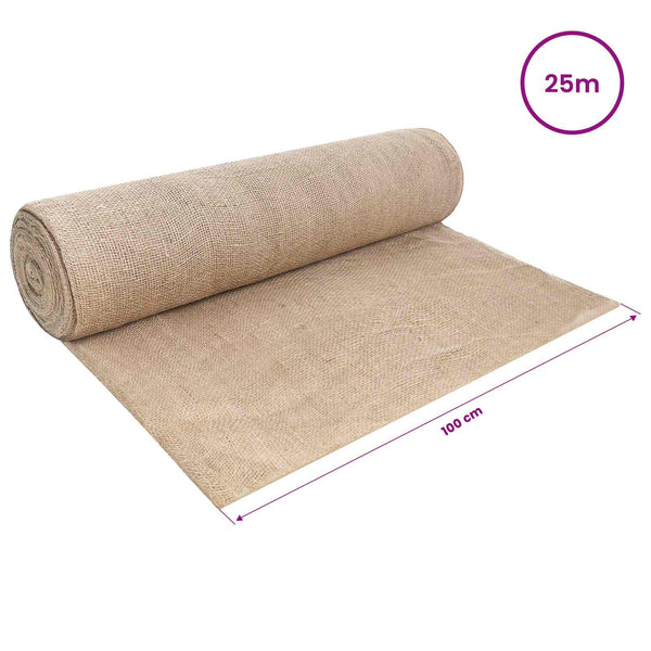 Juuttirulla 200 x 2500 cm Luonnollinen
