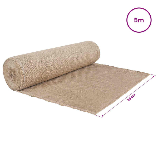 Juuttirulla 50 x 500 cm Luonnollinen