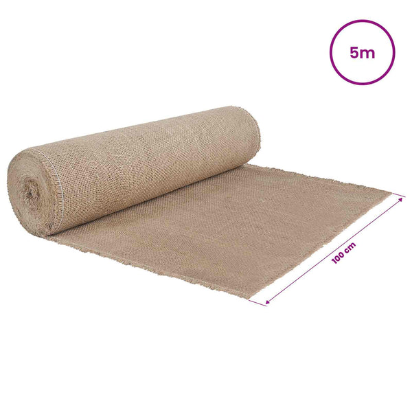 Juuttirulla 100 x 500 cm Luonnollinen