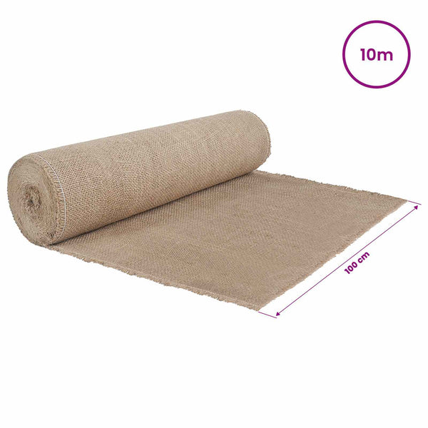 Juuttirulla 100 x 1000 cm Luonnollinen