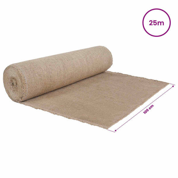 Juuttirulla 100 x 2500 cm Luonnollinen