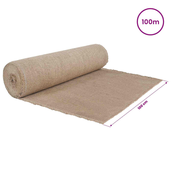 Juuttirulla 100 x 10000 cm Luonnollinen