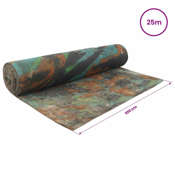 Juuttirulla 100 x 2500 cm Maastoväri