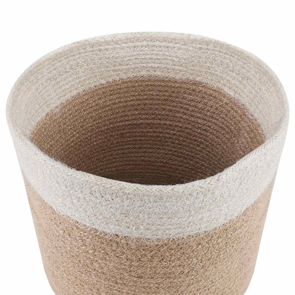 Kasviruukku Setti 2 kpl Luonnollinen ja valkoinen Ø 21 x 21 cm