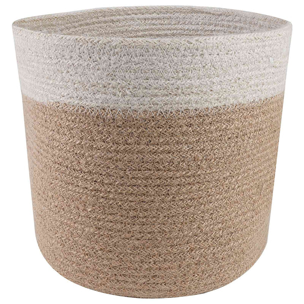 Kasviruukku Setti 2 kpl Luonnollinen ja valkoinen Ø 21 x 21 cm