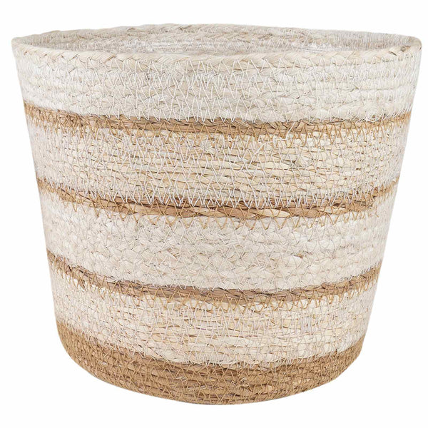3 kpl Luonnollinen, Valkoinen ja Beige Ø26 x 19 cm