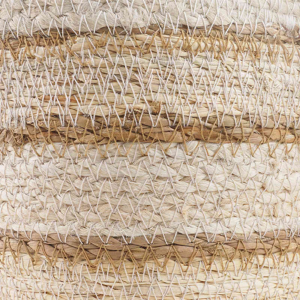 3 kpl Luonnollinen, Valkoinen ja Beige Ø26 x 19 cm