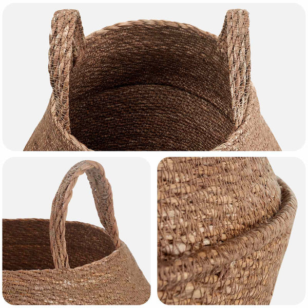 Kasviruukku kahvoilla 2 kpl Luonnollinen Ø 22 x 20 cm