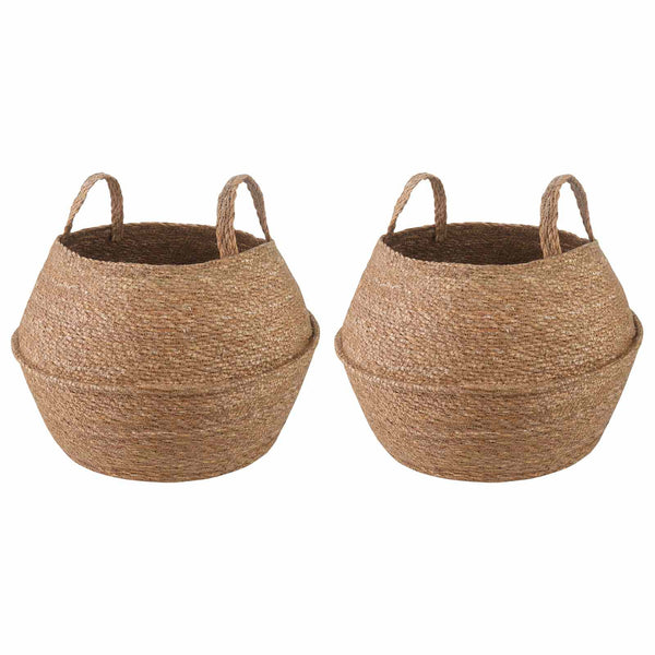 Kasviruukku kahvoilla 2 kpl Luonnollinen Ø 45 x 36 cm