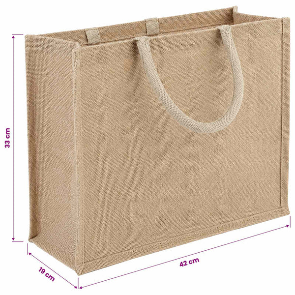 Juutti käsilaukut 50 Luonnollinen 42 x 33 x 19 cm