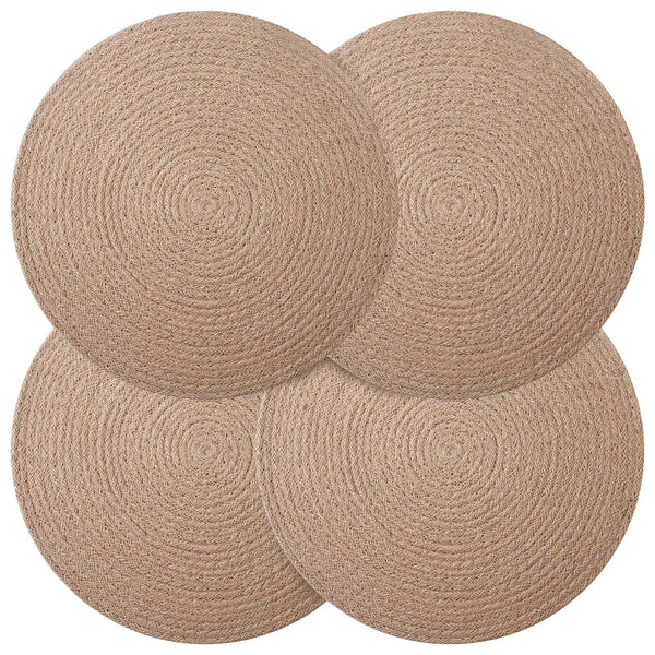 Juutti Lautaset 4 kpl Luonnollinen 100% Tossa Juutti