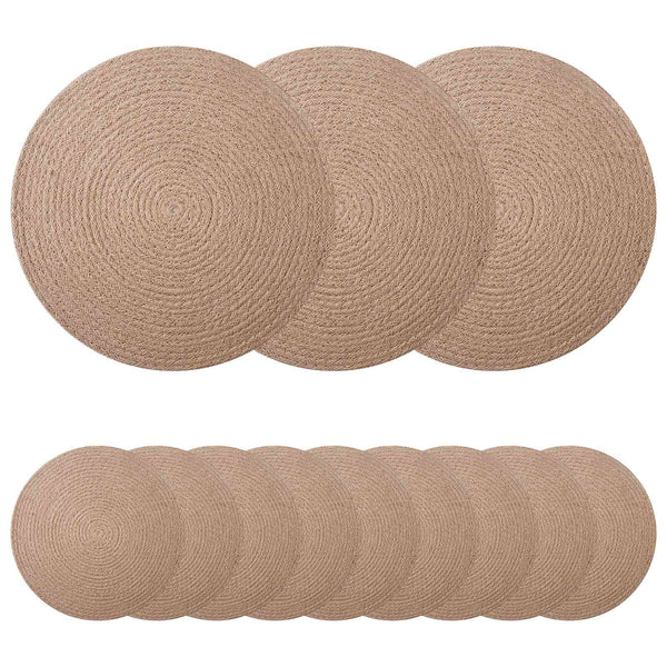 Juutti Lautaset 12 kpl Luonnollinen 100% Tossa Juutti