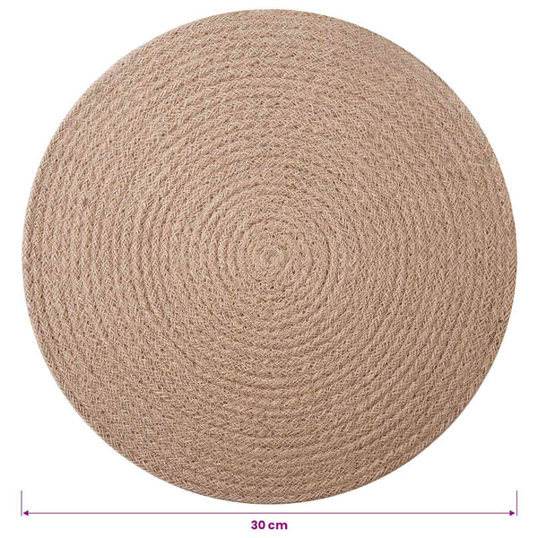 Juutti Lautaset 12 kpl Luonnollinen 100% Tossa Juutti