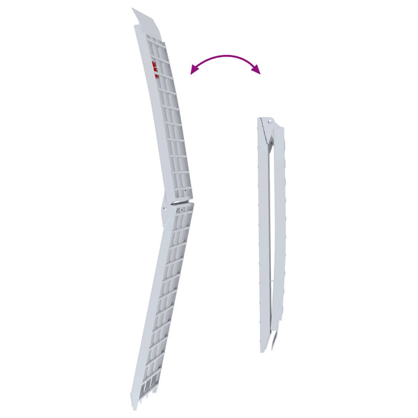 Lastausramppi Hopea 230 x 44 x 13 cm Alumiini