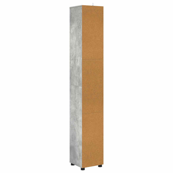 Kylpyhuonekaappi Betoni Harmaa 30,5 x 30 x 195 cm Tekninen puu