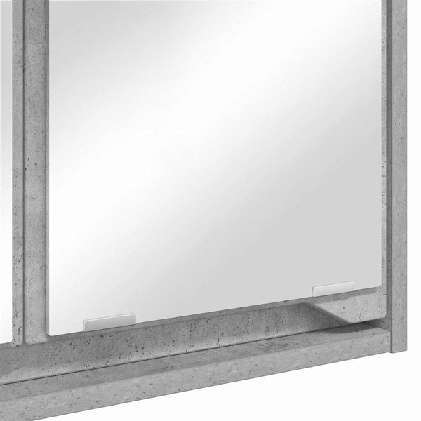 Kylpyhuoneen Peilikaappi Betoni Harmaa 60 x 20 x 60 cm