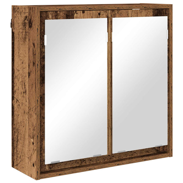 Kylpyhuoneen Peilikaappi Vanha Puu 60 x 20 x 60 cm Tekninen puu