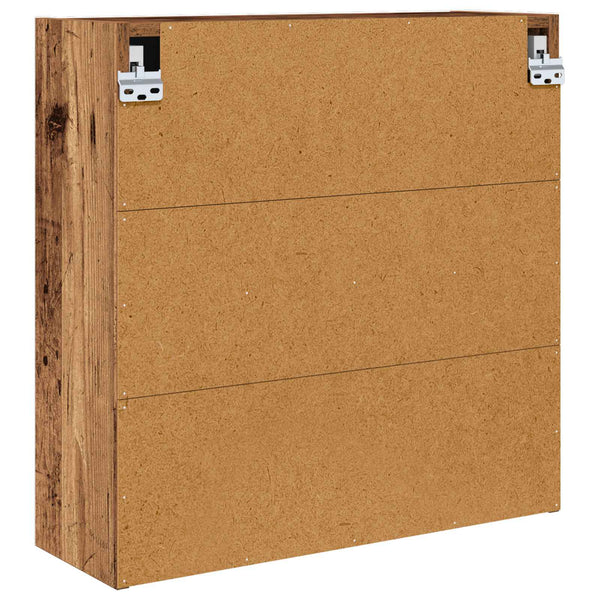 Kylpyhuoneen Peilikaappi Vanha Puu 60 x 20 x 60 cm Tekninen puu
