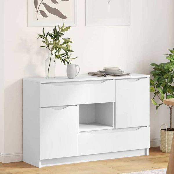 Sivupöytä Valkoinen 100 x 30 x 65,6 Tekninen puu