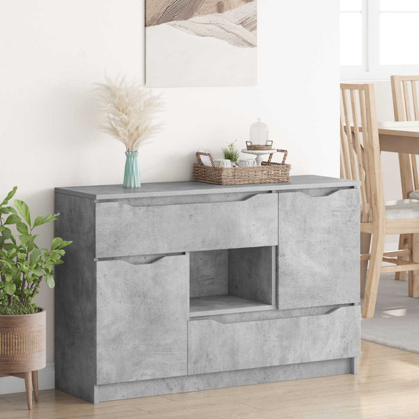 Sivupöytä Betoni Harmaa 100 x 30 x 65,6 Tekninen puu