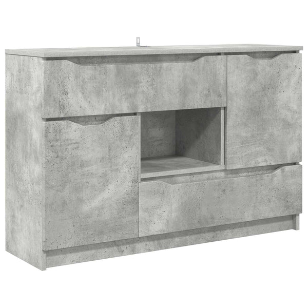 Sivupöytä Betoni Harmaa 100 x 30 x 65,6 Tekninen puu