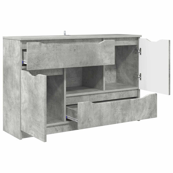 Sivupöytä Betoni Harmaa 100 x 30 x 65,6 Tekninen puu