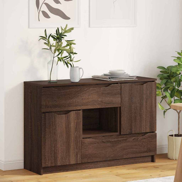 Sivupöytä Ruskea tammi 100 x 30 x 65,6 Tekninen puu