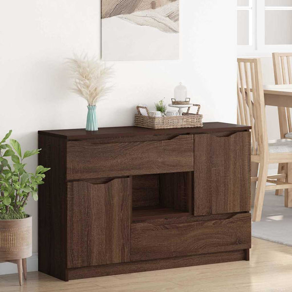 Sivupöytä Ruskea tammi 100 x 30 x 65,6 Tekninen puu