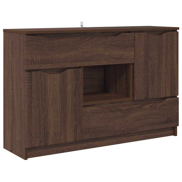 Sivupöytä Ruskea tammi 100 x 30 x 65,6 Tekninen puu