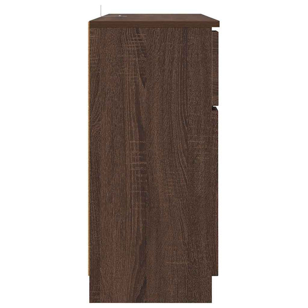 Sivupöytä Ruskea tammi 100 x 30 x 65,6 Tekninen puu