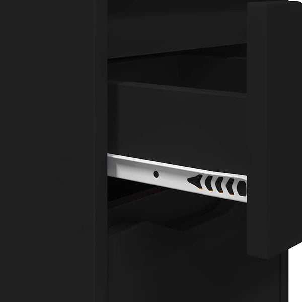 Yöpöydät 2 pcs Musta 30,5 x 30 x 43 cm Tekninen puu