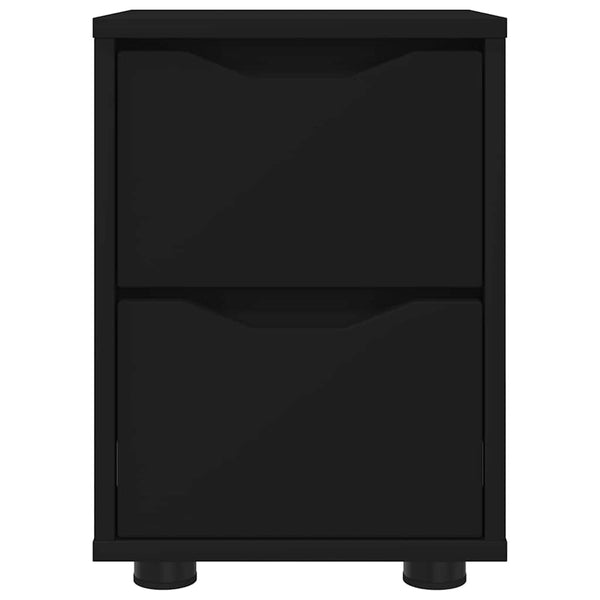 Yöpöydät 2 pcs Musta 30,5 x 30 x 43 cm Tekninen puu