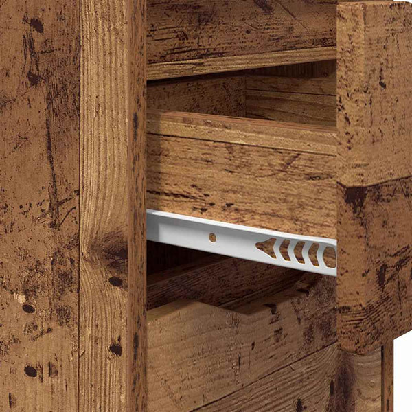 Yöpöydät 2 pcs Vanha Puu 30,5 x 30 x 43 cm Tekninen puu