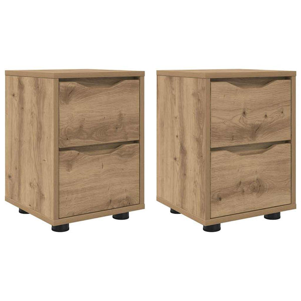Yöpöydät 2 pcs Artisan tammi 30,5 x 30 x 43 cm Tekninen puu