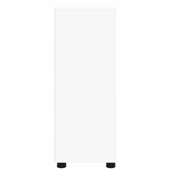 Säilytyskaappi 80 x 31 x 81 cm Tekninen puu Valkoinen