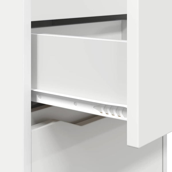 Yöpöydät 2 pcs Valkoinen 40 x 30 x 467 cm Tekninen puu