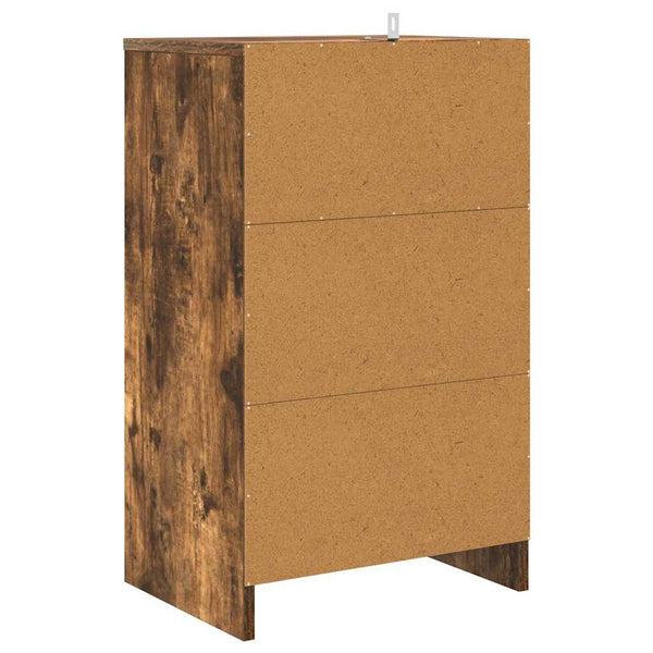 Yöpöydät 2 pcs Savupähkinä 40 x 30 x 467 cm Tekninen puu