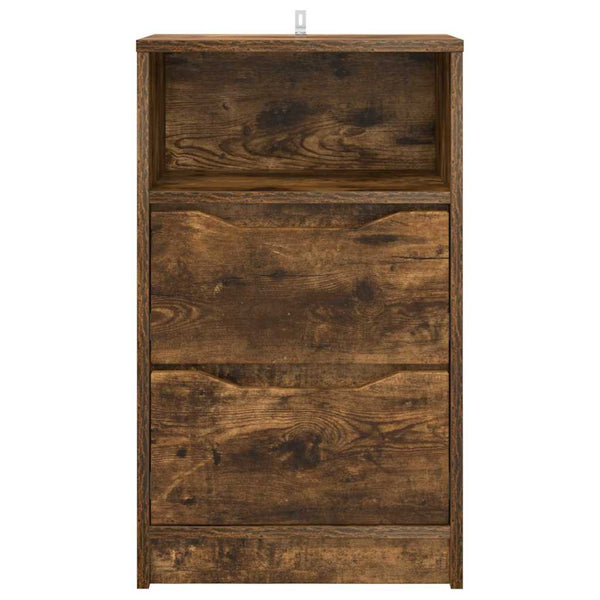 Yöpöydät 2 pcs Savupähkinä 40 x 30 x 467 cm Tekninen puu