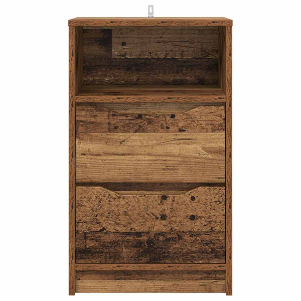 Yöpöydät 2 pcs Vanha Puu 40 x 30 x 467 cm Tekninen puu