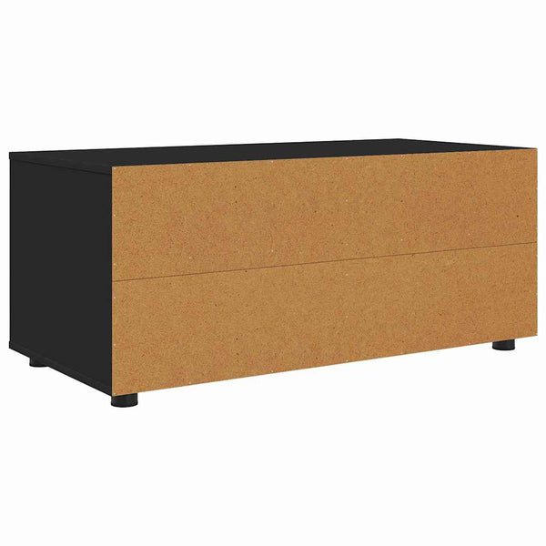 TV-kaappi laatikon kanssa Musta 100 x 48 x 43 cm Tekninen puu