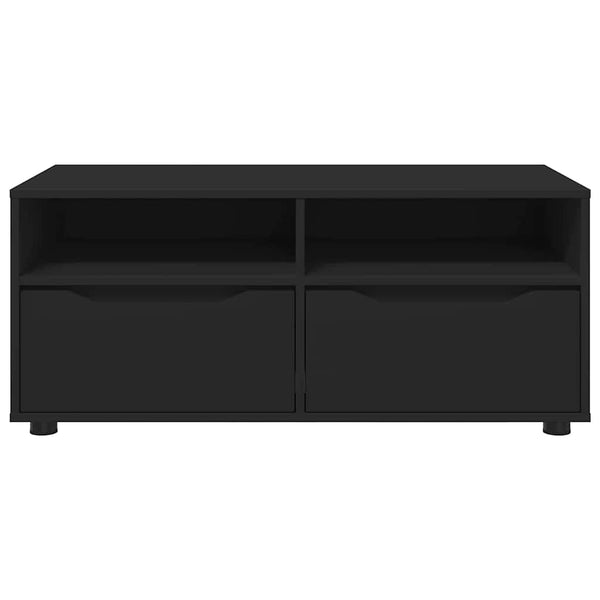 TV-kaappi laatikon kanssa Musta 100 x 48 x 43 cm Tekninen puu